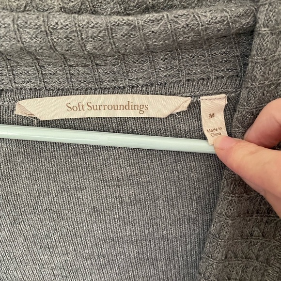 Soft Surroundings Miranda Wool Blend Wrap Cardigan Sweater Size Medium - Picture 5 of 11